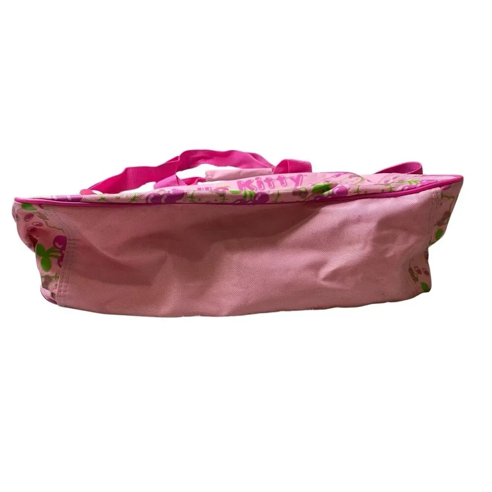 Sanrio Hello Kitty Pink Cherry Duffle Travel Overnight Shoulder Bag Kawaii Cute